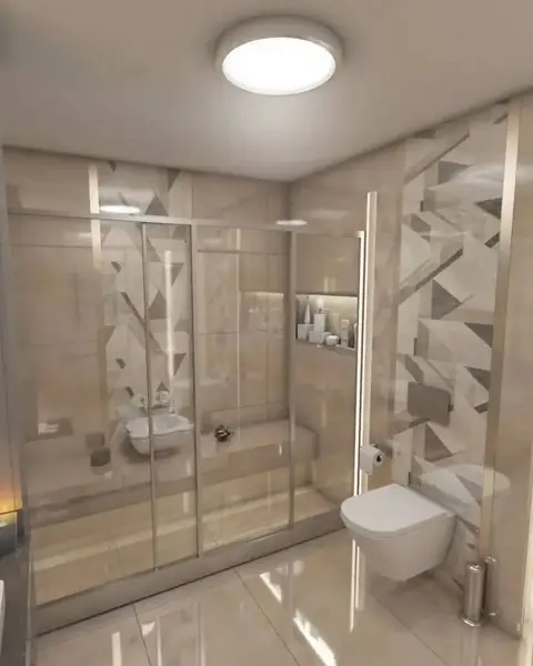 Modern banyo dekorasyonu