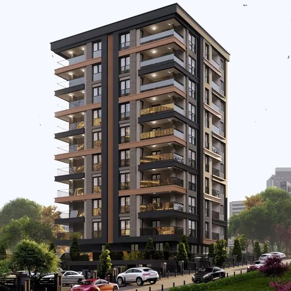 Avcılar konut projesi 3D cephe görseli