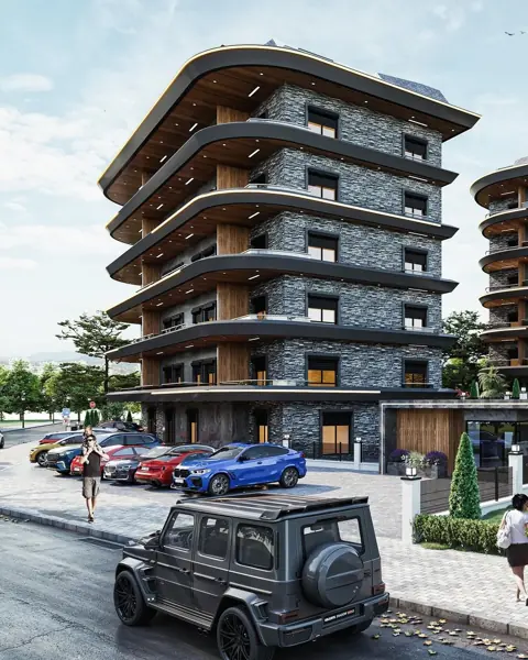 Bahçeşehir konut projesi 3D görseli