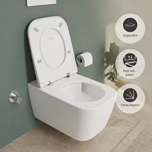 Vitra – Metropole Square QuantumFlush Asma klozet
