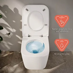 Vitra – Metropole Square QuantumFlush Asma klozet