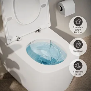 Vitra – Metropole Square QuantumFlush Asma klozet