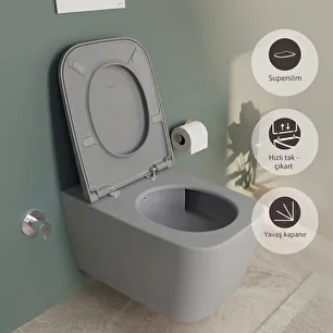 Vitra – Metropole Square QuantumFlush Asma klozet