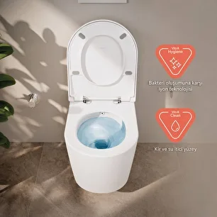 Vitra – Metropole Round QuantumFlush Asma klozet
