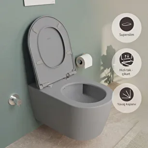 Vitra – Metropole Round QuantumFlush Asma klozet