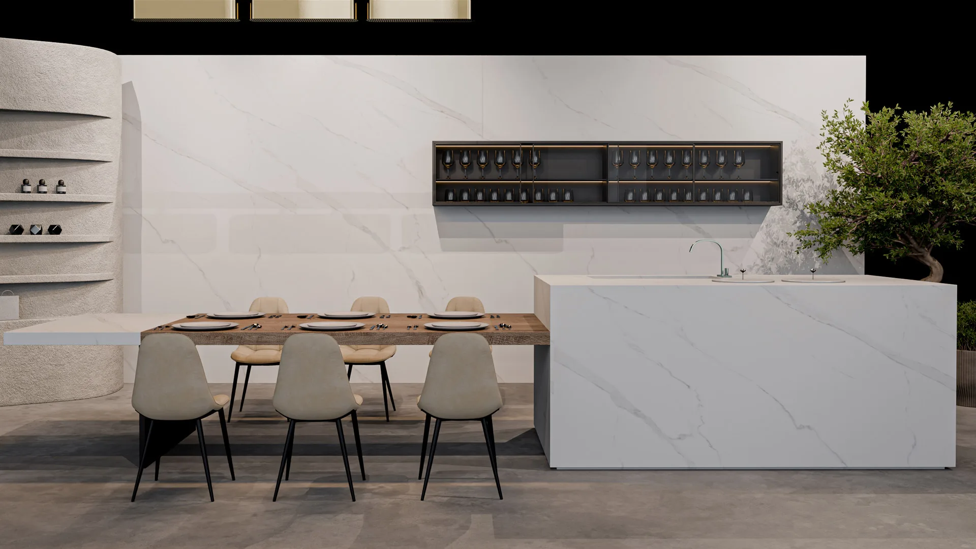 Lamar Porselen – Statuario Pearl